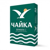 Бумага офисная А4, 80 г/м2, 500 л., марка С, ЧАЙКА, Россия, 143% (CIE)