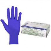 Перчатки нитриловые смотровые SFM Supersoft N135, Германия, 100 пар (200 шт.), размер M (средний), фиолетовые