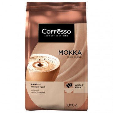 Кофе в зернах COFFESSO "Mokka", 1 кг, 102485